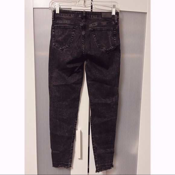 Zara Super Stretch Denim Skinny Jeans Charcoal - Picture 4 of 6